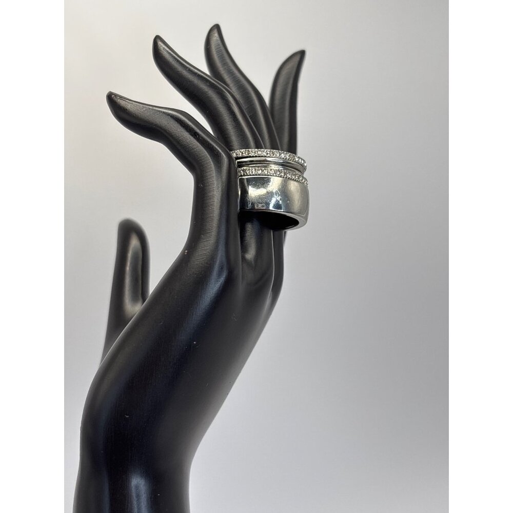 Lane Bryant Silver Tone Stacking Rings Size 9 NEW - Picture 4 of 6